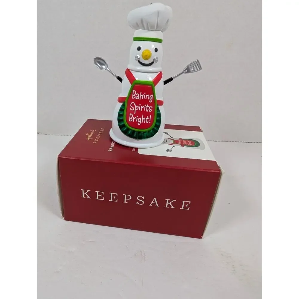 Hallmark Keepsake Ornament 2020 ~ Baking Spirits Bright Snowman MIB